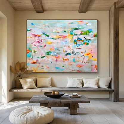 Bespoke Grand - Sized Abstract Canvas for Wedding Venue DKH036
