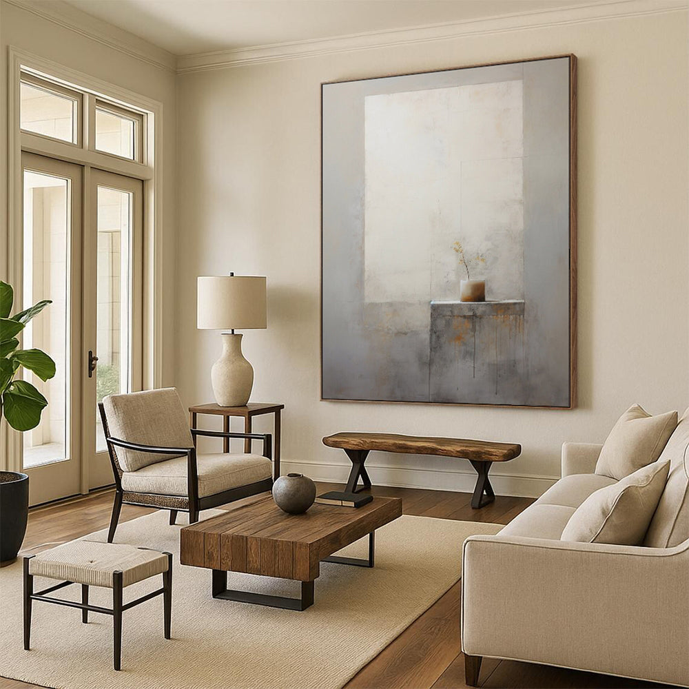 Dynamic & Movement-Filled Hand-Painted Custom Abstract Painting for Bar & Bedroom LargeART1989