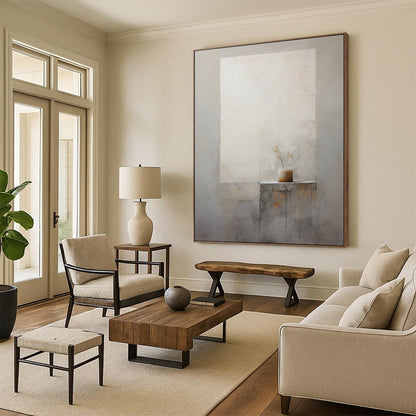 Dynamic & Movement-Filled Hand-Painted Custom Abstract Painting for Bar & Bedroom LargeART1989