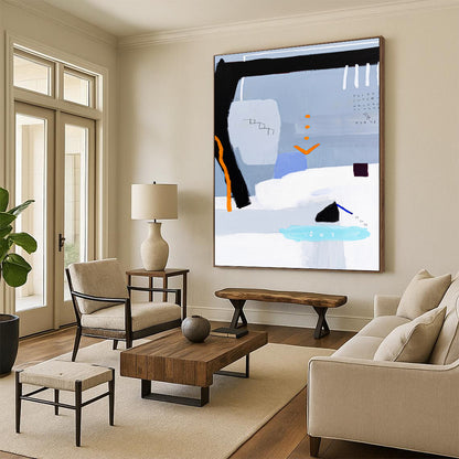 Striking Custom - Rendered Textured Canvas Painting for Hallway & Bar DKH1097