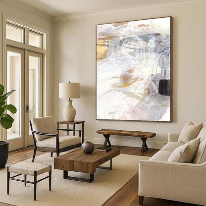 Custom Handmade Abstract Art: Big Sizes, Textured Styles for a Sophisticated Look DTP212