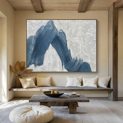 “Flaming Reverie” Giant Abstract Artwork for Living Room & Dining Room DKH214