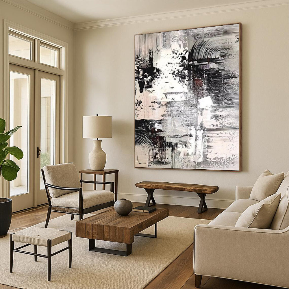 Big-Size Custom Textured Abstract Paintings for Office & Hallway DTP392