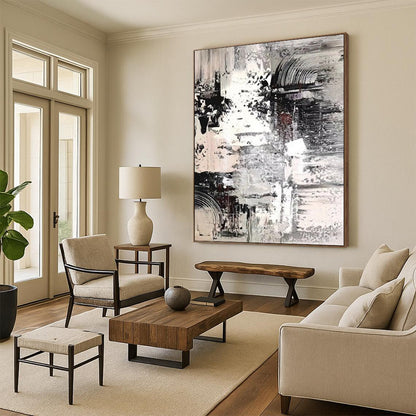 Big-Size Custom Textured Abstract Paintings for Office & Hallway DTP392