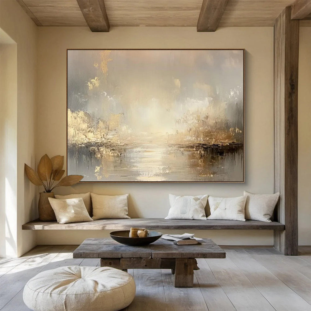 “Harmonic Visions” Large - Format Abstract Canvas for Dining Room & Living Room DKH323