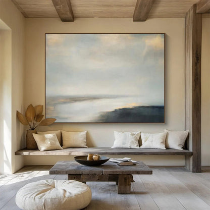 Hand - Painted Bespoke Large - Format Art for Living Room & Office DKH108