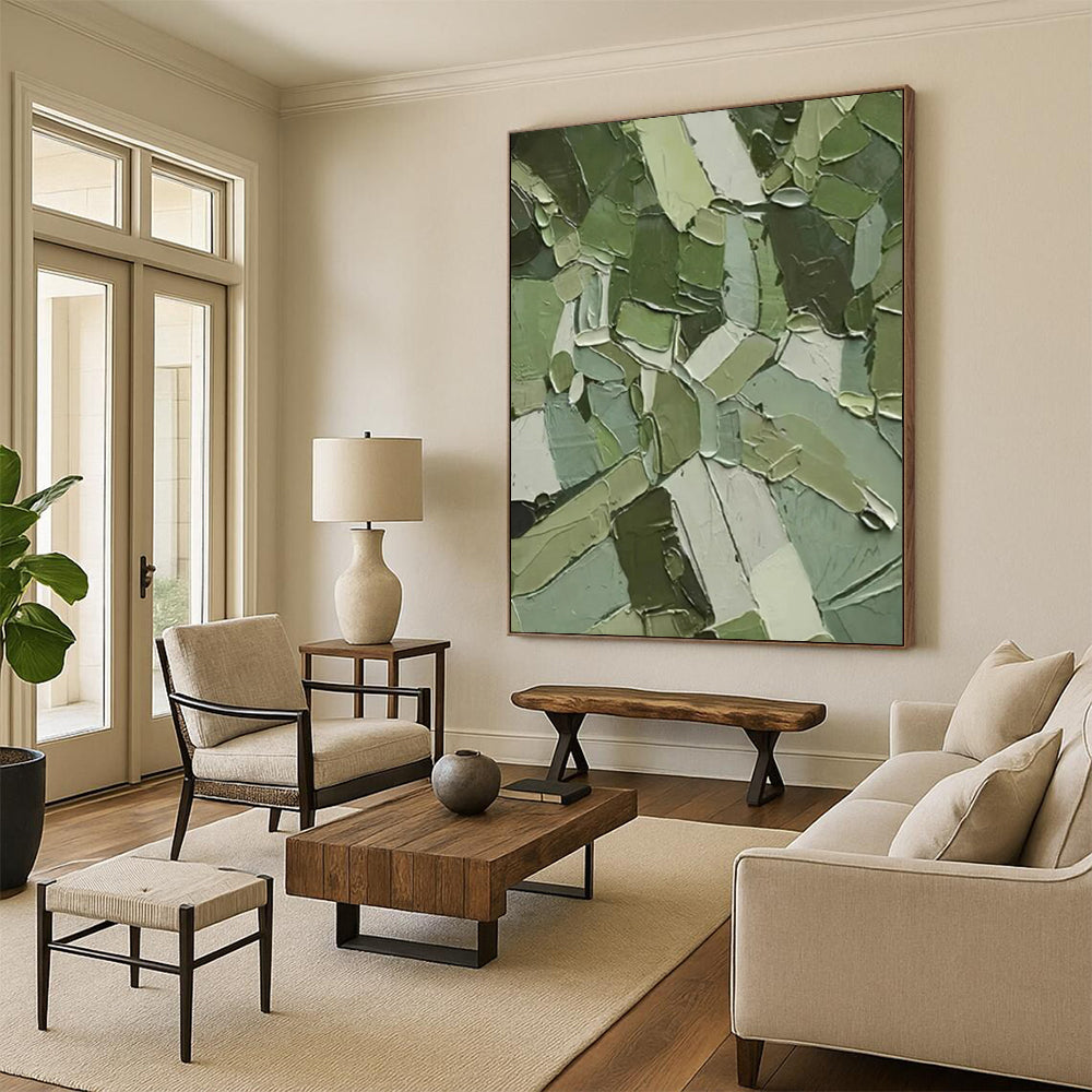 Immense Hand-Painted Abstract Wall Art for Dining Room & Living Room LargeART2296