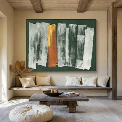 Striking Hand - Painted Textured Abstract Wall Painting for Bedroom & Hallway DKH612