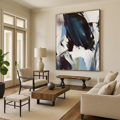 Big-Size Custom Hand-Painted Abstract Art: Textures for Every Room DTP186