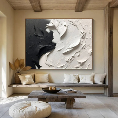 Peaceful Large - Format Abstract Painting for Entryway & Bedroom LargeART1729