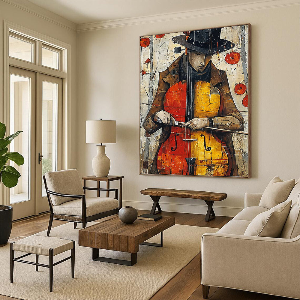 Mega - Dimensioned Vertical Hand - Painted Textured Custom Abstract Odyssey, for Bedroom and Dining Room DKH1532