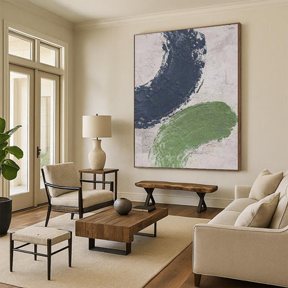 Alluring Custom - Painted Textured Canvas Abstract for Living Room & Hallway DKH1072