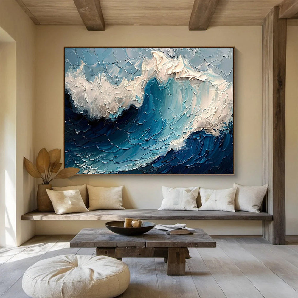 Enormous Textured Hand - Rendered Abstract Wall Art for Dramatic Interiors DKH766