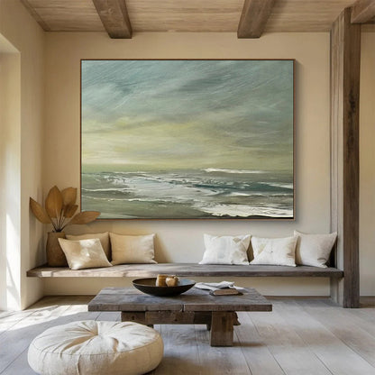 Soft Sea & Sky Abstract - Calming Bedroom Retreat DLZ027