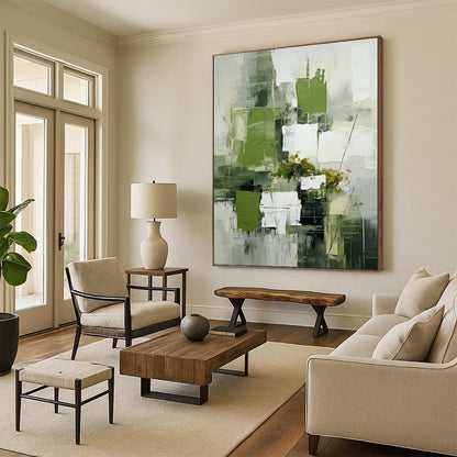 Vast Hand-Painted Abstract Art for Office & Entryway LargeART2264