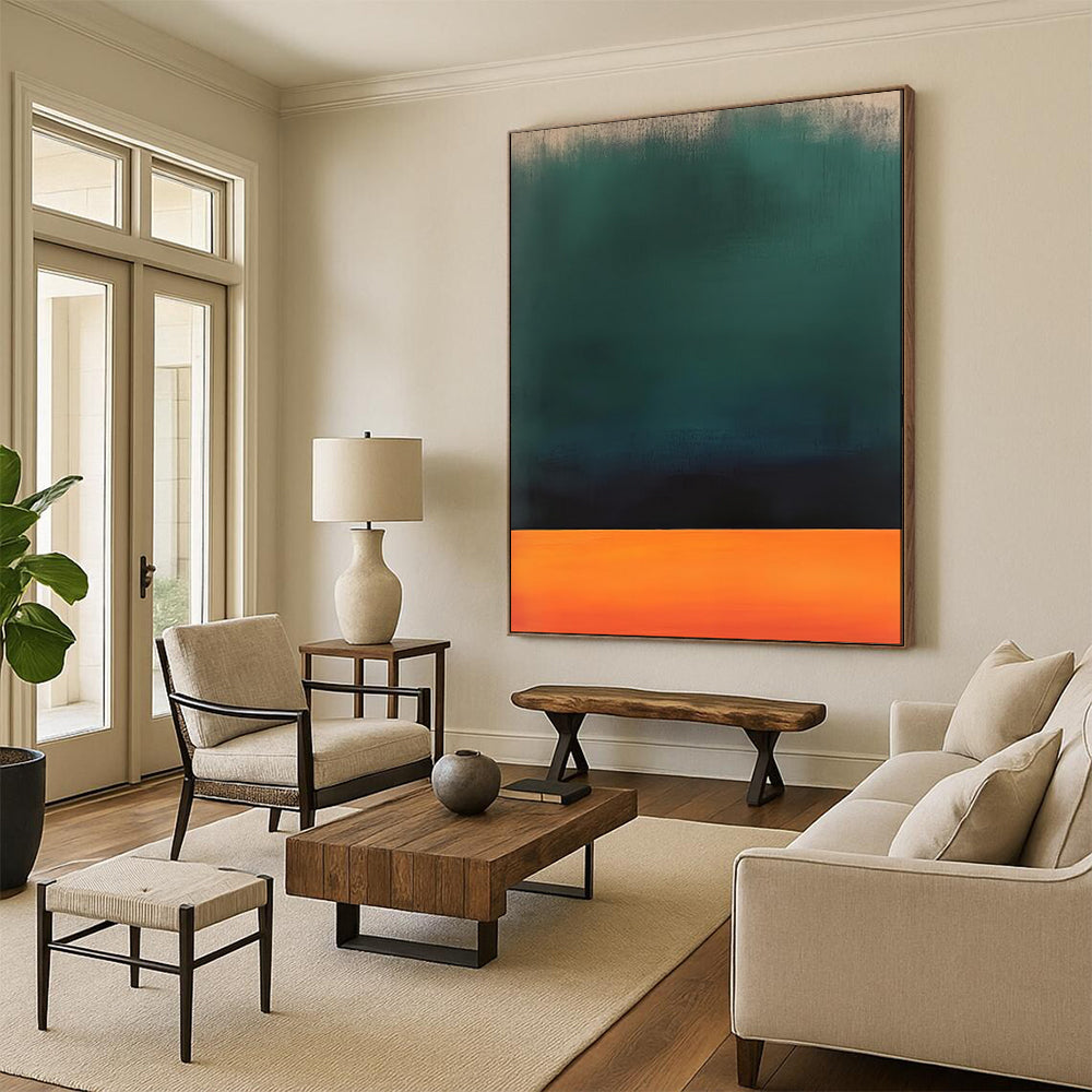 Serene & Subtle Oversized Custom Hand-Painted Abstract Painting for Bedroom & Hallway LargeART1950