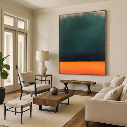 Serene & Subtle Oversized Custom Hand-Painted Abstract Painting for Bedroom & Hallway LargeART1950