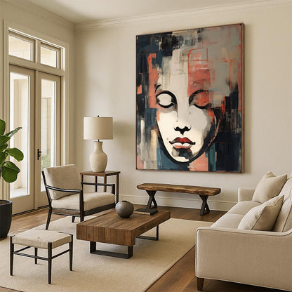 Handmade Textured Abstract Art for Hallway & Entryway LargeART2158