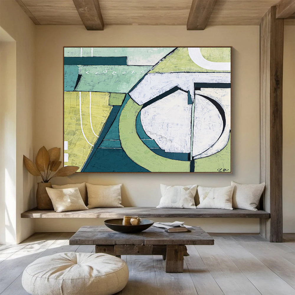 Colossal Hand - Painted Abstract Art for Bedroom & Office DKH543