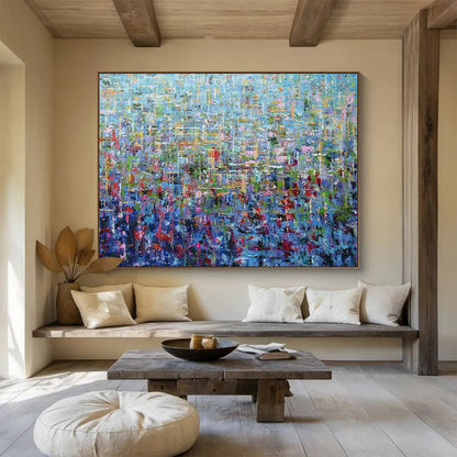 Fiery Vast Abstract Painting for Hallway & Bar LargeART1796
