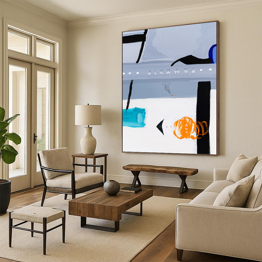 Immersive Custom - Crafted Textured Canvas Abstract for Office & Living Room DKH1099