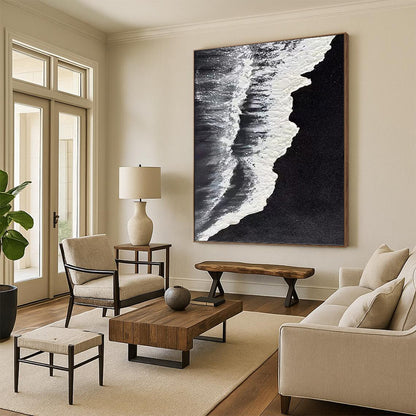 Contemporary Textured Abstract Mural for Office & Bar DKH0962