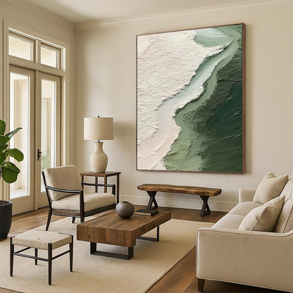 Dynamic Hand - Painted Textured Abstract Painting on Canvas for Bedroom & Office DKH1382