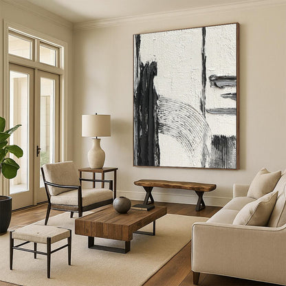 Handmade Large-Scale Abstract Artworks for Hotel & Entryway DTP386