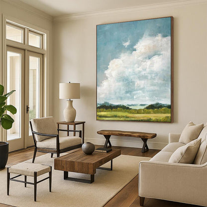 Oversized Custom Hand-Painted Abstract Art for Bar & Hotel LargeART1878