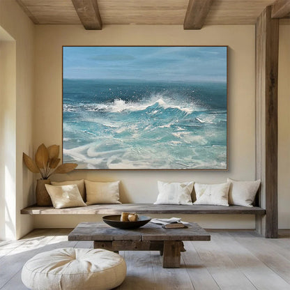 Dynamic Ocean Waves - Energetic Bathroom Art DLZ025