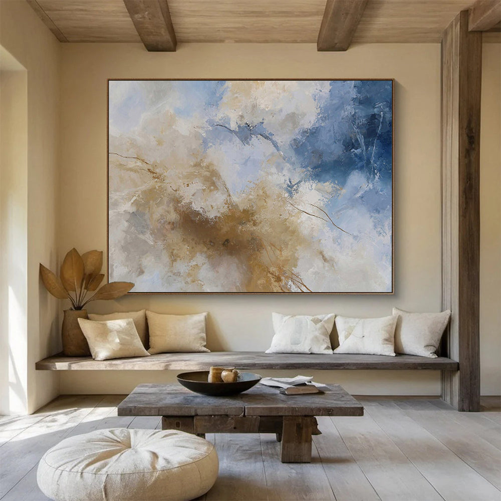 Custom Hand-Painted Wall Mural for Office & Dining Room DKH136