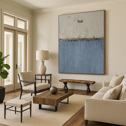 Radiant & Glowing Hand-Painted Custom Abstract Painting for Living Room & Dining Room LargeART1967