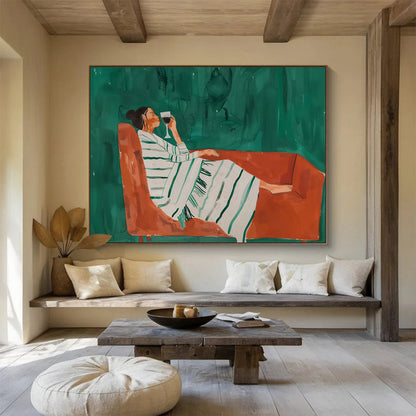 “Infinite Horizons” Giant Abstract Wall Decor for Living Room & Hallway DKH233