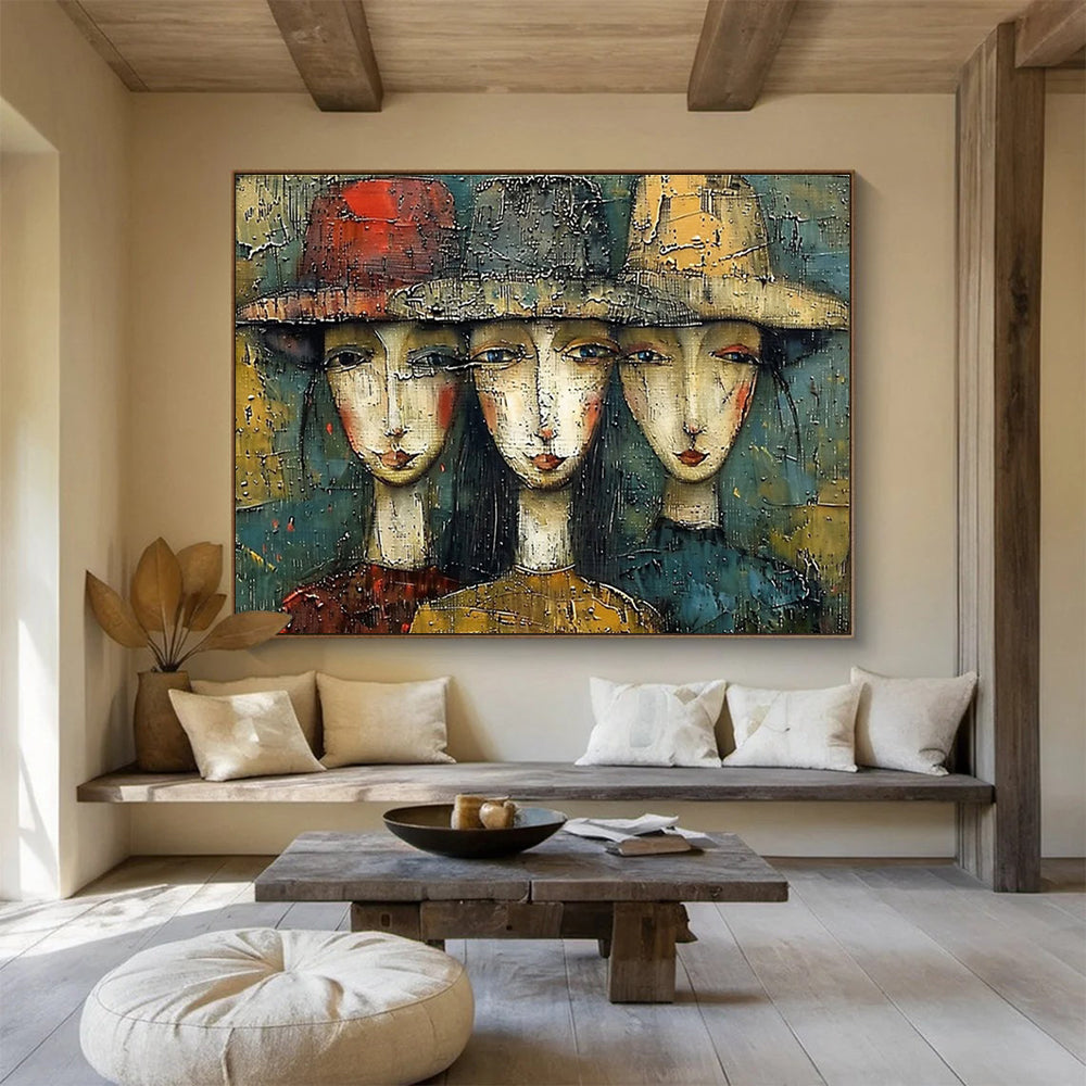 Handcrafted Textured Large Abstract Masterpiece for Artistic Spaces DKH763