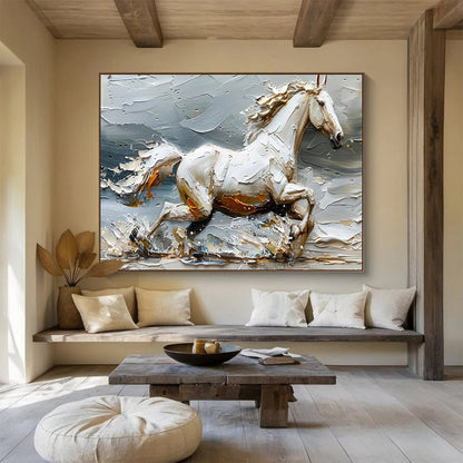 Grand Original Textured Hand - Crafted Abstract Artwork for Prestigious Interiors DKH812