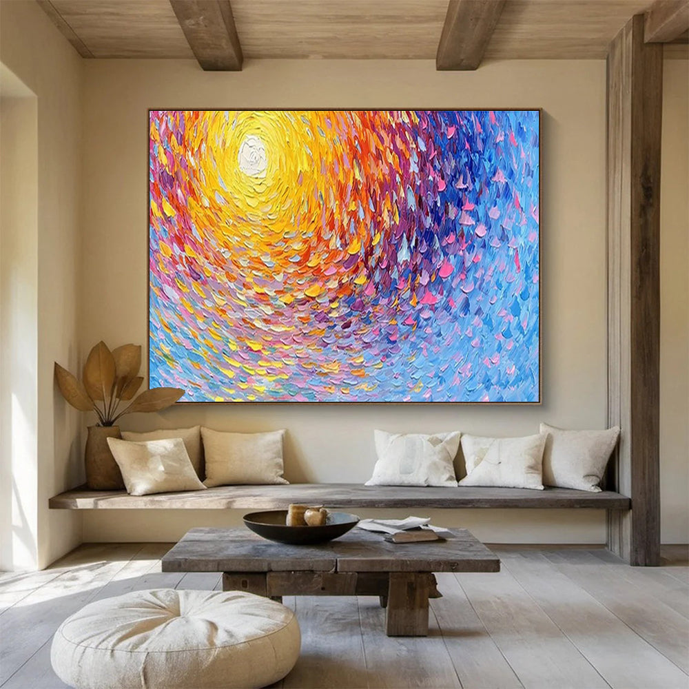 Inviting Large Abstract Canvas for Bar & Entryway DKH881