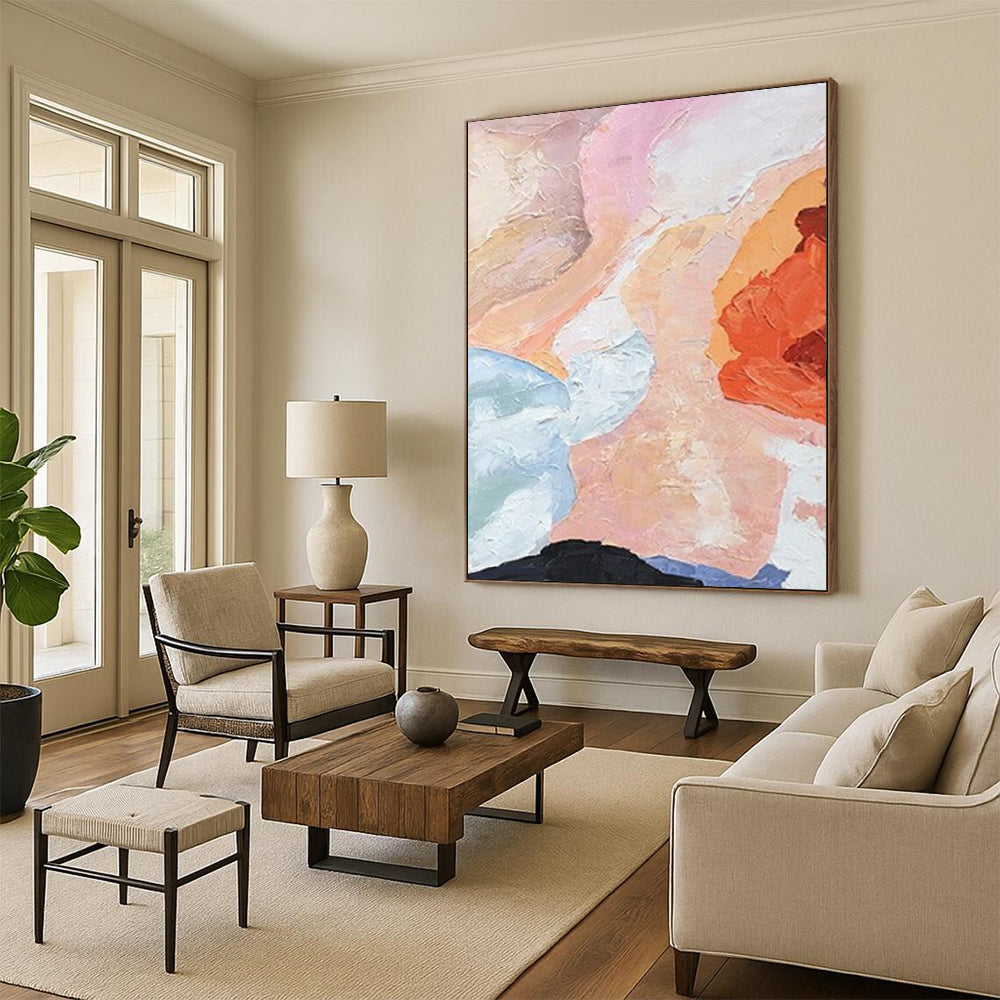 Handcrafted Large Abstract Art for Dining Room & Bar DTP275