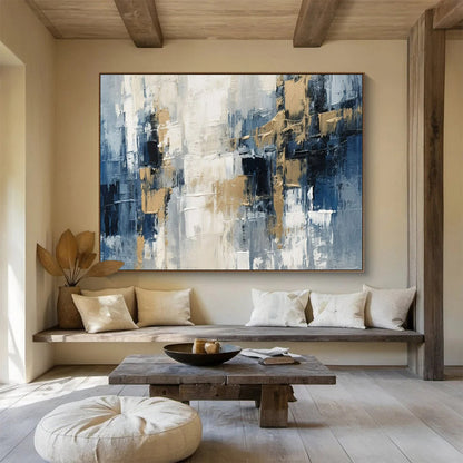Energetic Giant Abstract Mural for Office & Living Room LargeART1706