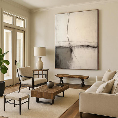 Hand-Painted Large Custom Abstract Artworks for Hotel & Entryway DTP370