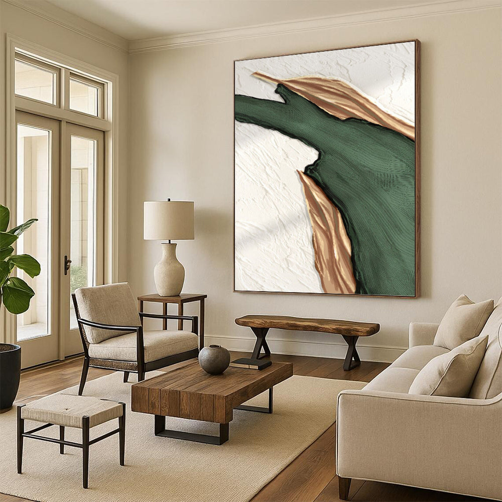 Palace - Scaled Hand - Painted Custom Abstract Narrative (with Exquisite Textures), for Bedroom and Bar DKH1507