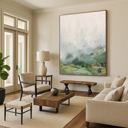 Immense - Reach Vertical Hand - Painted Custom Abstract Overture (with Intricate Textures), for Hallway and Entryway DKH1541
