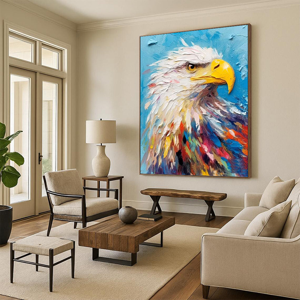 Gigantic Custom - Crafted Textured Canvas Abstract for Hotel Suite & Living Room DKH1060