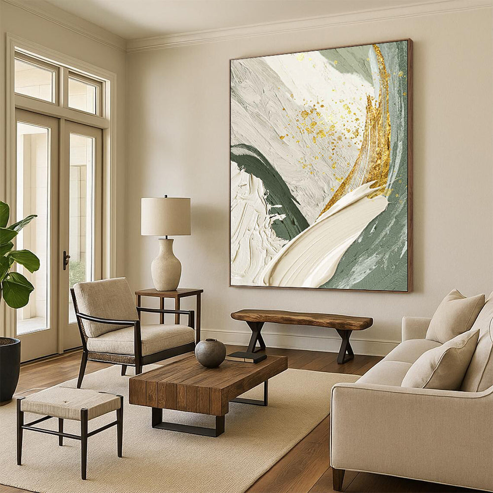 Gargantuan - Sized Hand - Painted Custom Abstract Marvel (with Distinctive Textures), Transforming Office and Hallway DKH1495