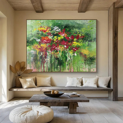 Custom - Designed Giant Abstract Canvas for Entryway DKH008