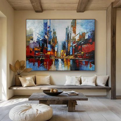 Serene Large - Format Abstract Painting for Entryway & Bedroom LargeART1673