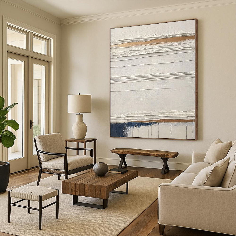 Contemporary hand-painted abstract art featuring vibrant colors and unique shapes perfect for modern spaces. DLZ1760