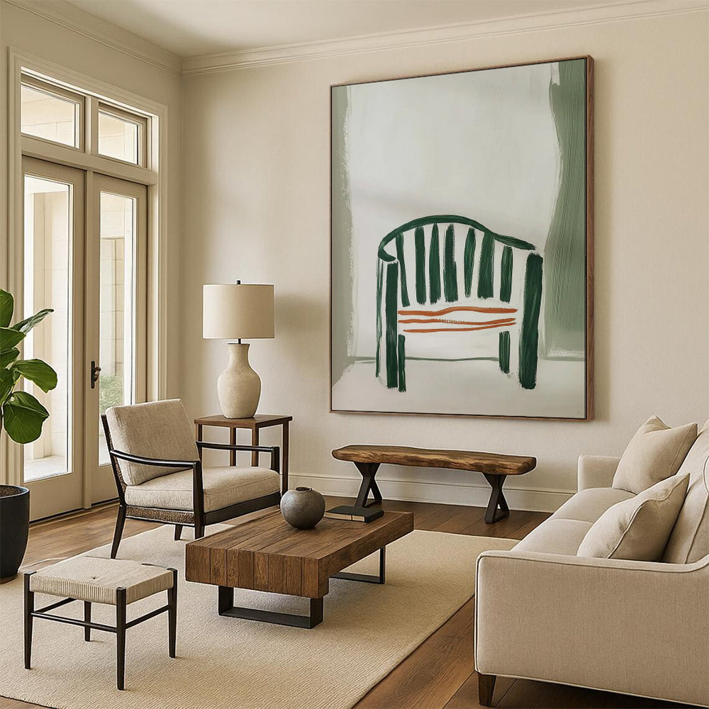 Elegant & Refined Abstract Canvas Art for Bedroom & Hotel LargeART2028