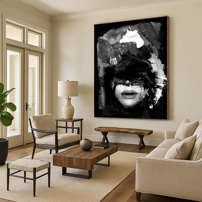Hand-Painted Large Abstract Paintings: Textured Styles for Bar & Hotel DTP232