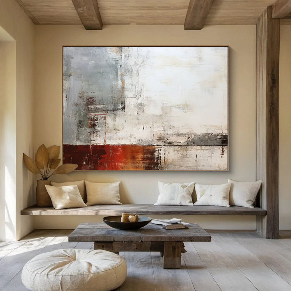 Tailored Giant Abstract Painting for Cultural Center DKH043