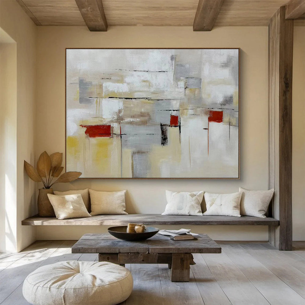 Vast Handmade Textured Abstract Wall Mural for Artistic Elevations DKH750